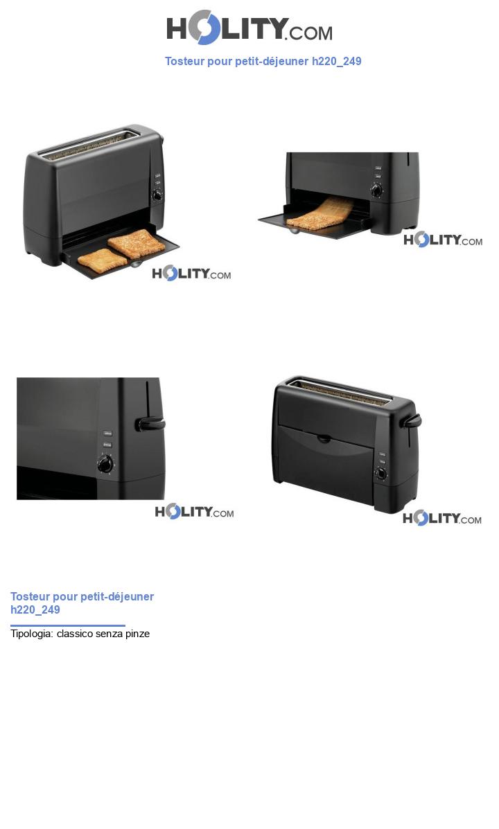 Tosteur pour petit-déjeuner h220_249
