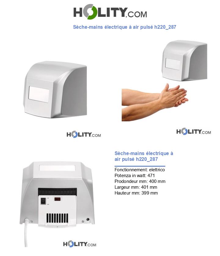 Sèche-mains électrique à air pulsé h220_287