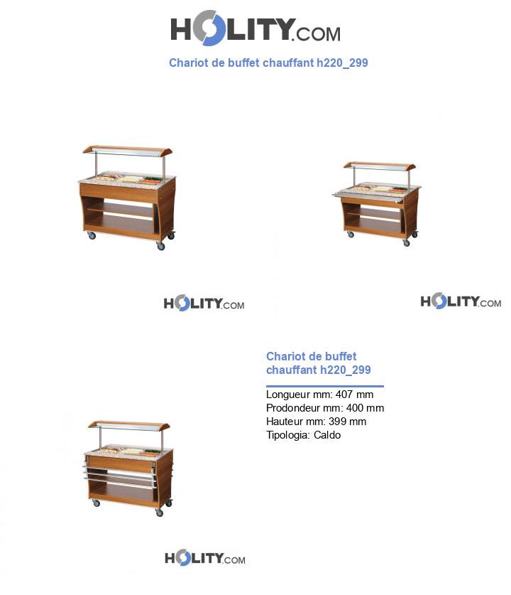 Chariot de buffet chauffant h220_299