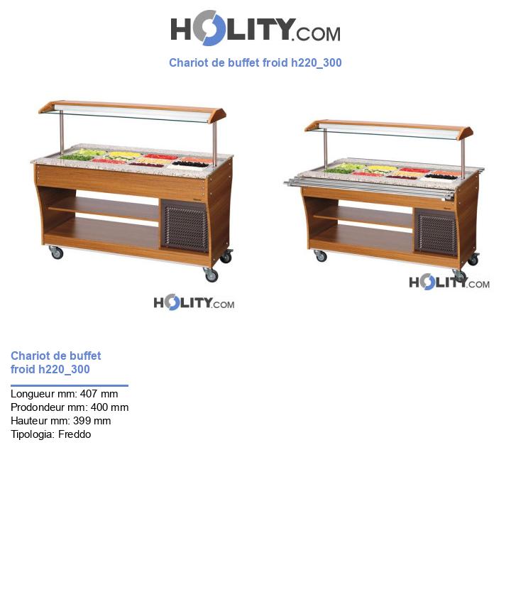 Chariot de buffet froid h220_300