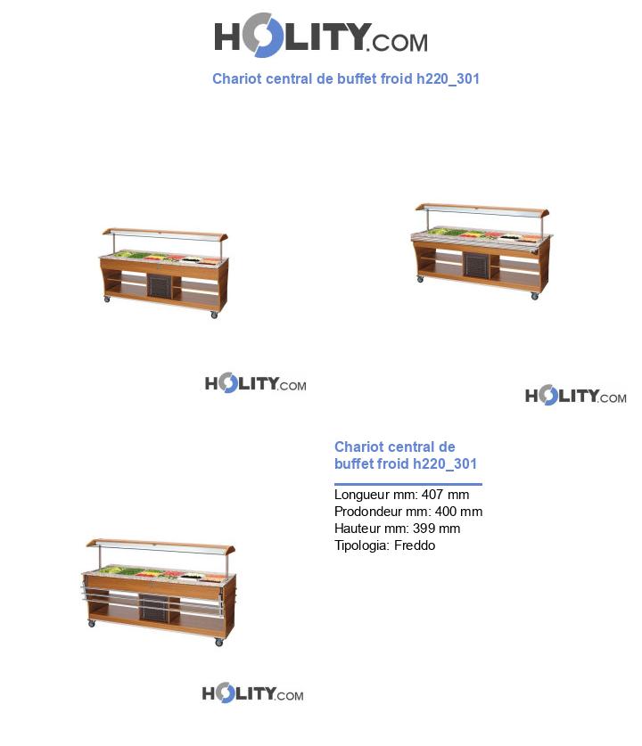 Chariot central de buffet froid h220_301