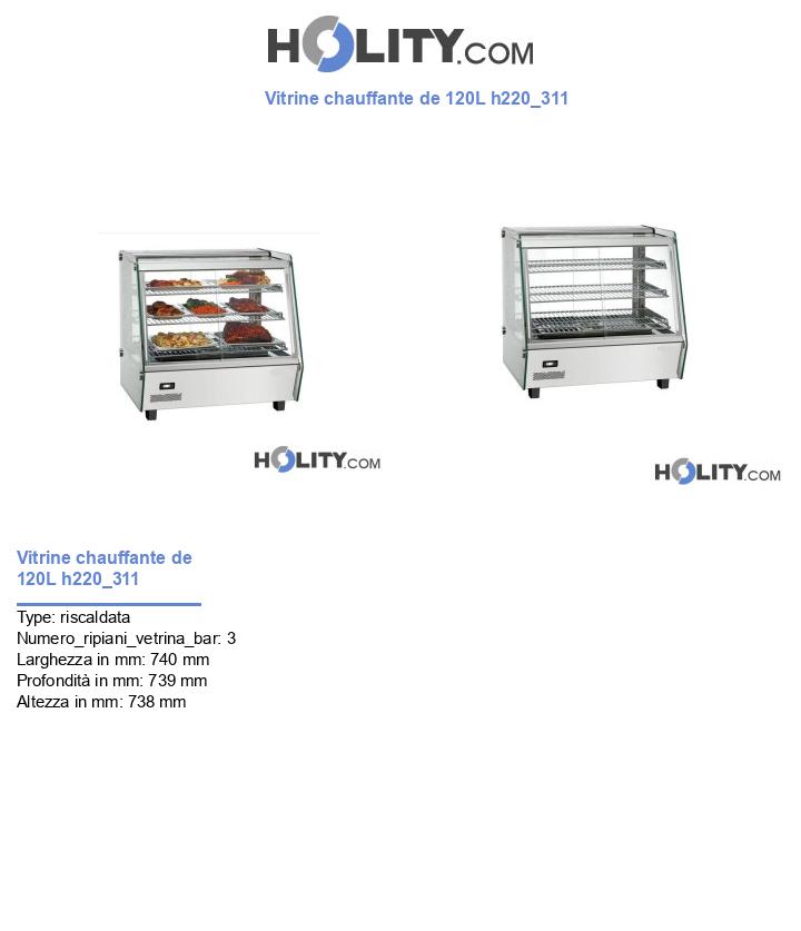 Vitrine chauffante de 120L h220_311