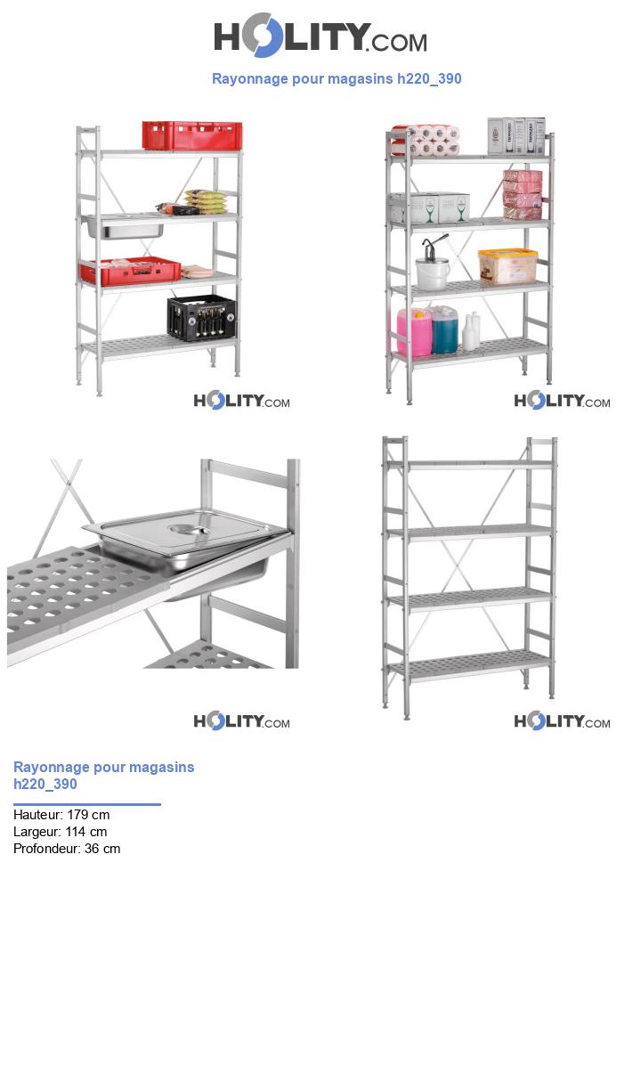 Rayonnage pour magasins h220_390