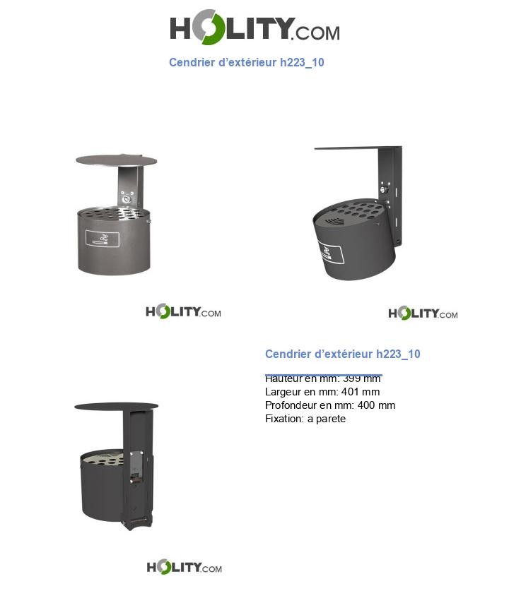 Cendrier d’extérieur h223_10