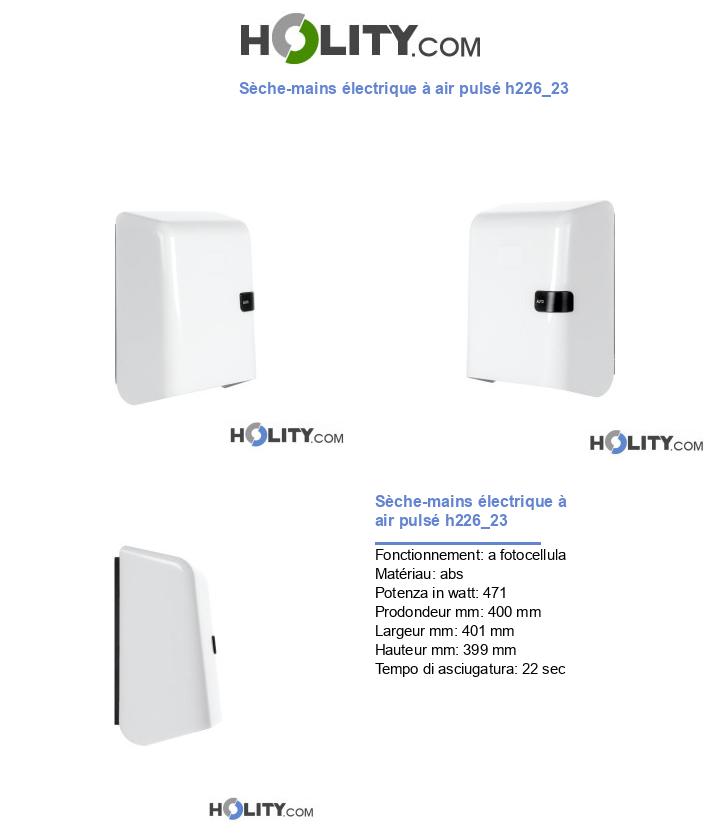 Sèche-mains électrique à air pulsé h226_23