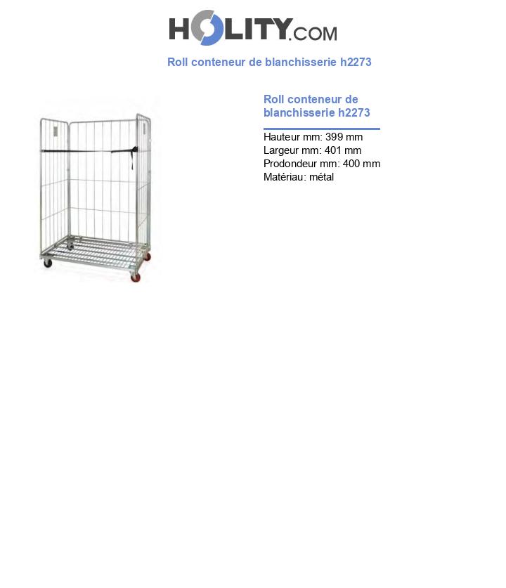 Roll conteneur de blanchisserie h2273