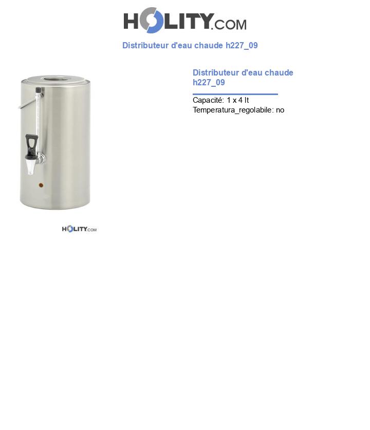 Distributeur d'eau chaude h227_09