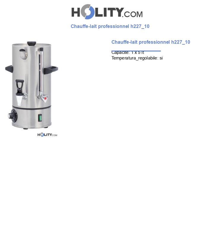 Chauffe-lait professionnel h227_10