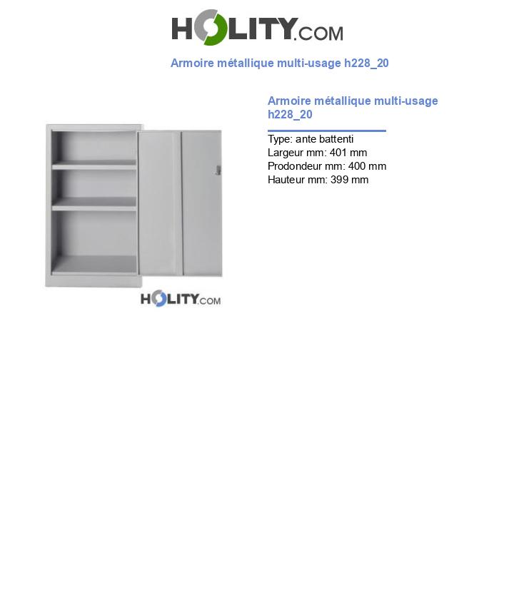 Armoire métallique multi-usage h228_20
