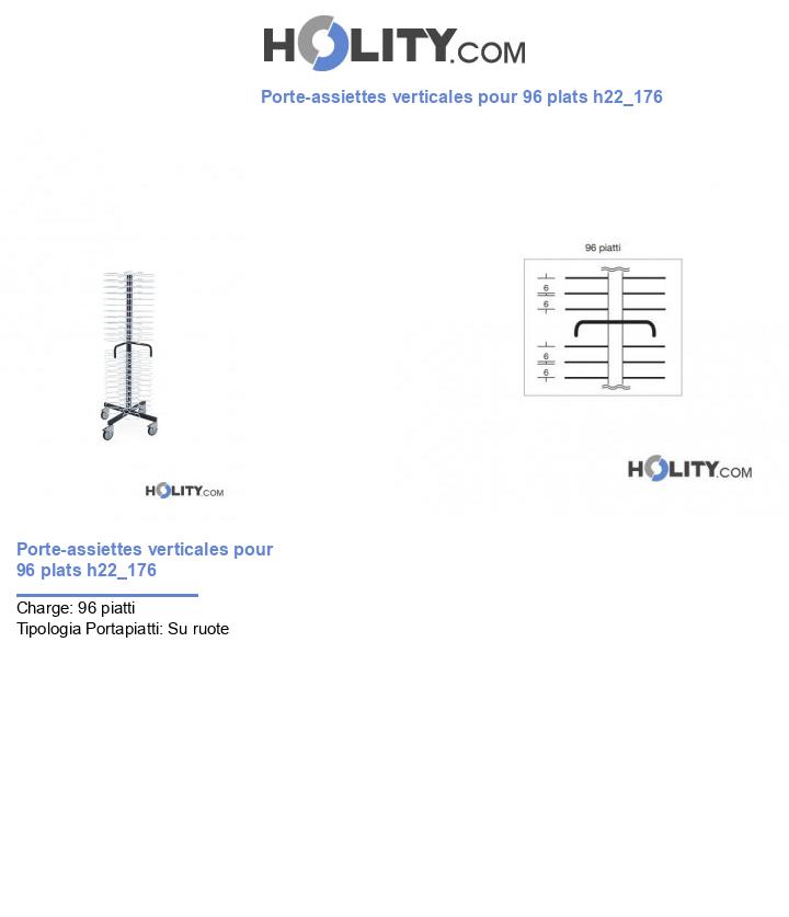 Porte-assiettes verticales pour 96 plats h22_176