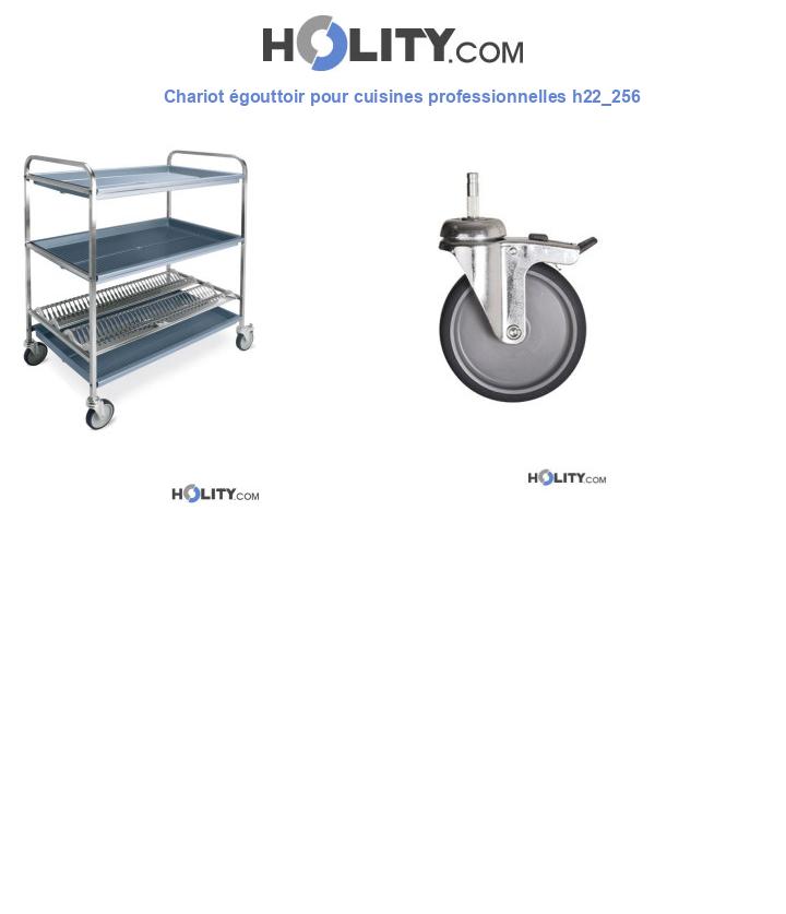 Chariot égouttoir pour cuisines professionnelles h22_256