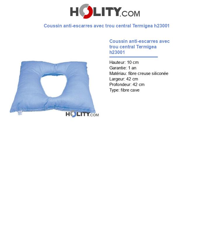 Coussin anti-escarres avec trou central Termigea h23001