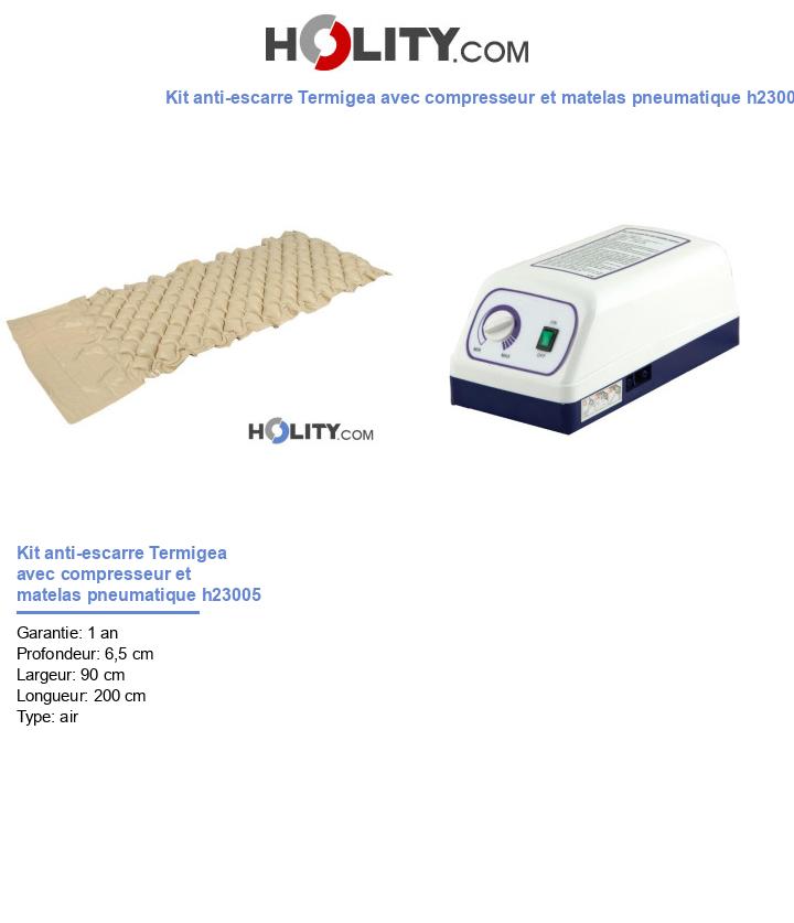 Kit anti-escarre Termigea avec compresseur et matelas pneumatique h23005