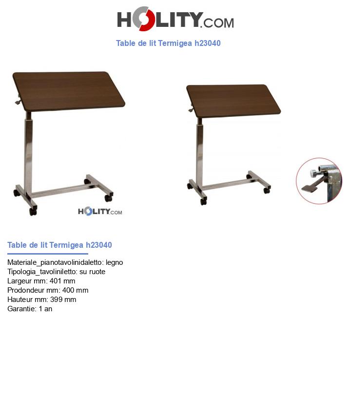 Table de lit Termigea h23040