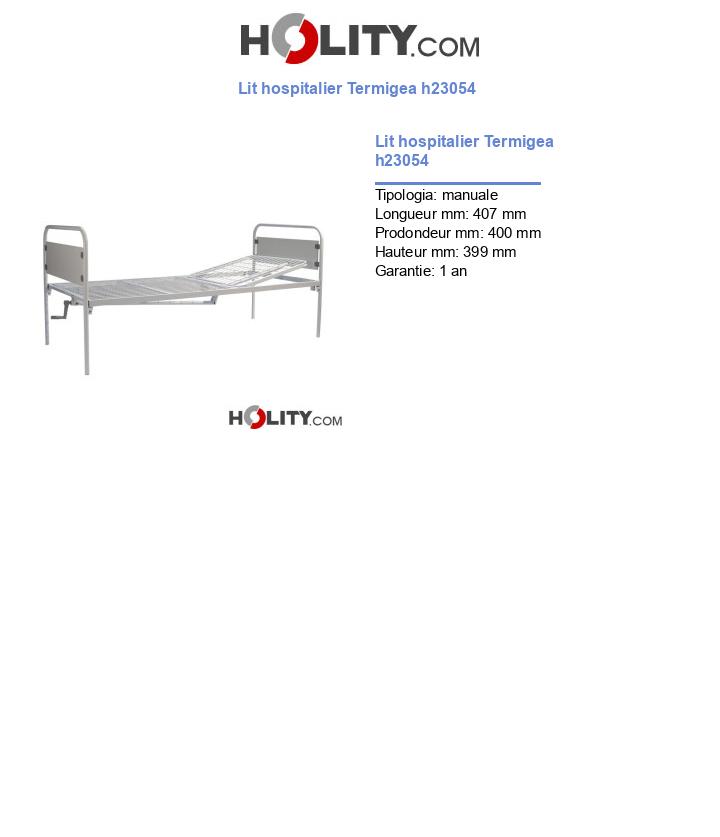 Lit hospitalier Termigea h23054