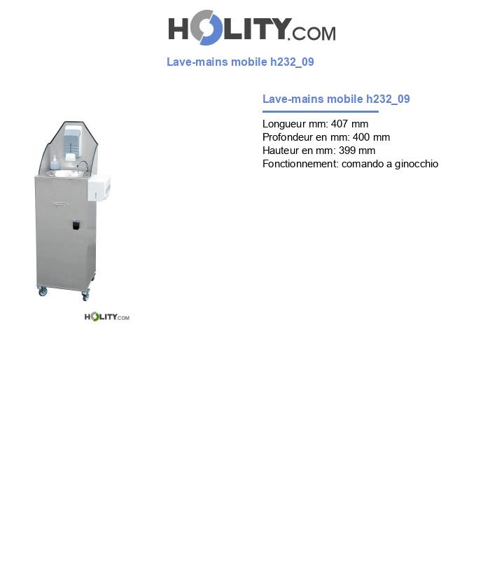 Lave-mains mobile h232_09