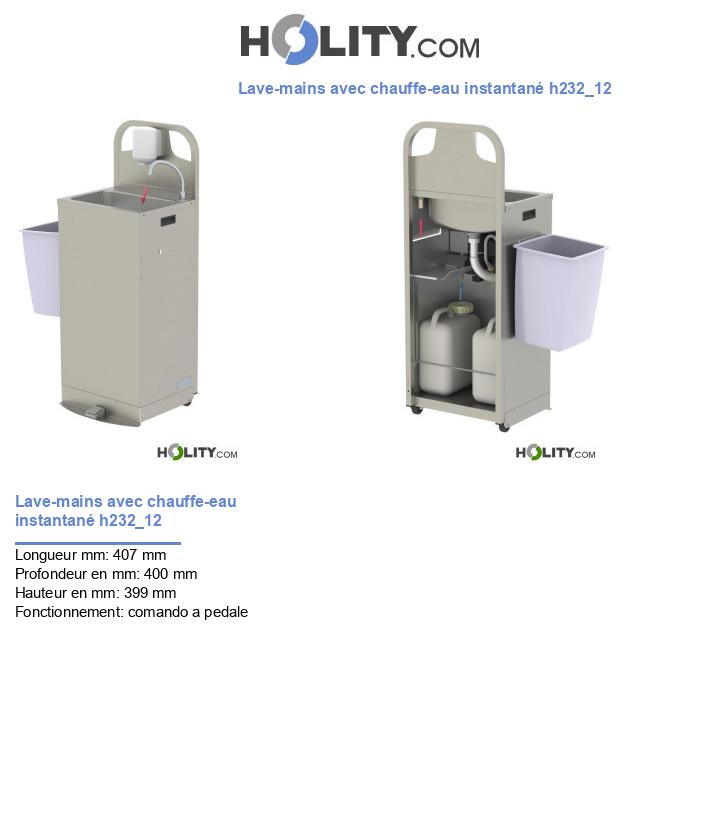 Lave-mains avec chauffe-eau instantané h232_12