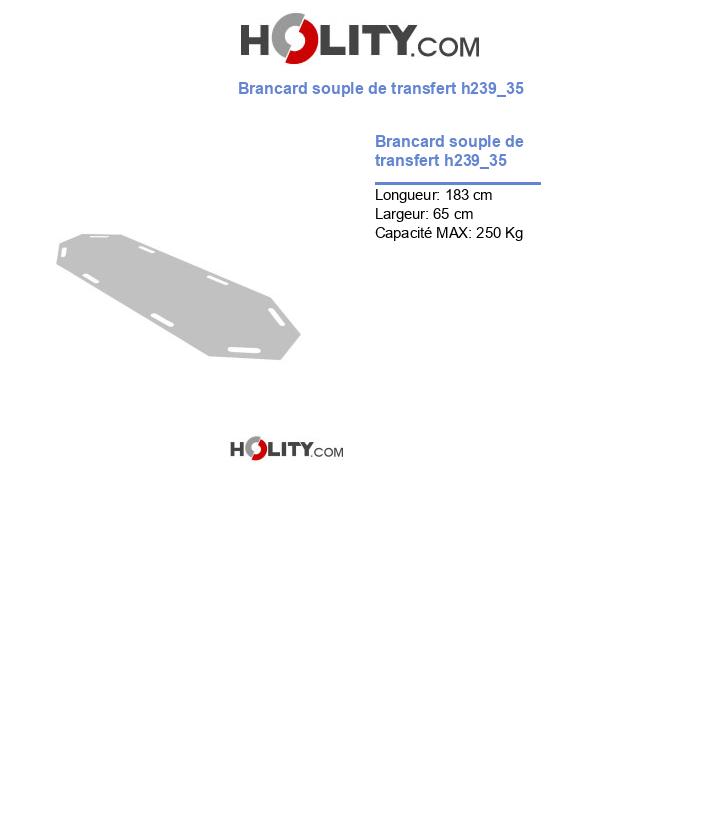 Brancard souple de transfert h239_35