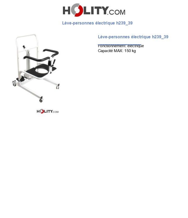 Lève-personnes électrique h239_39