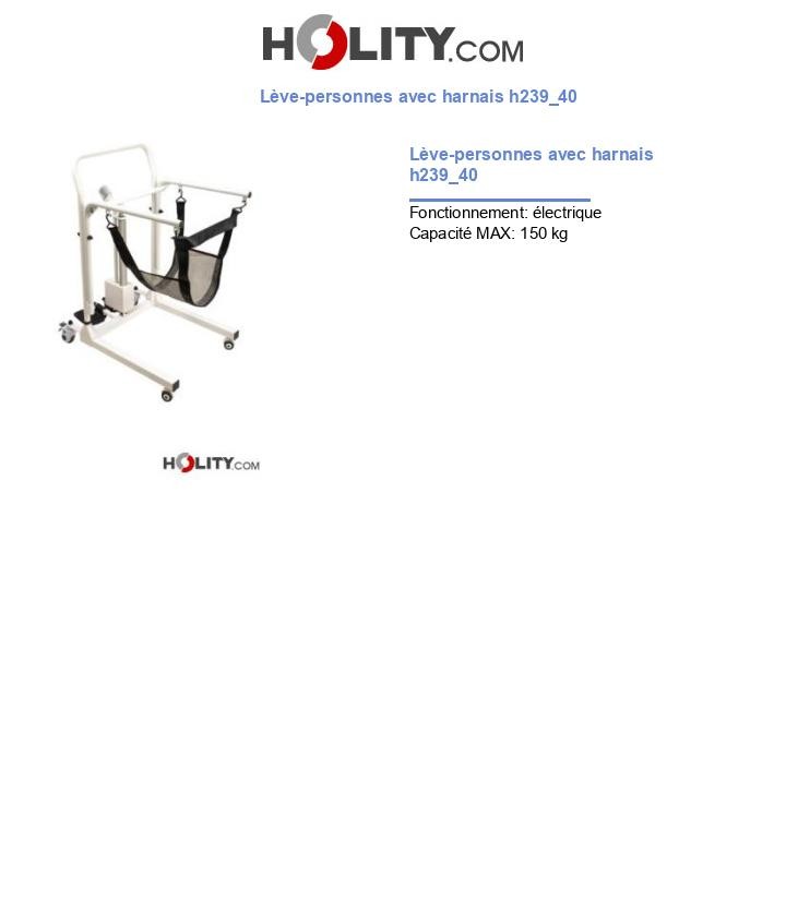 Lève-personnes avec harnais h239_40