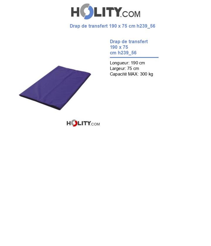 Drap de transfert 190 x 75 cm h239_56