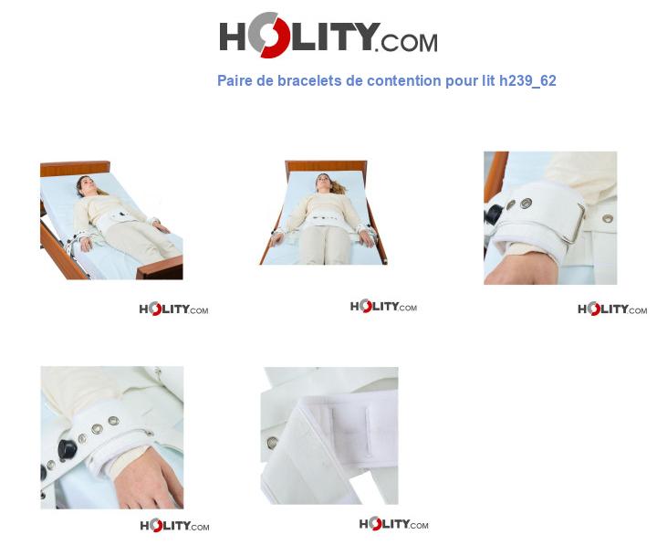 Paire de bracelets de contention pour lit h239_62
