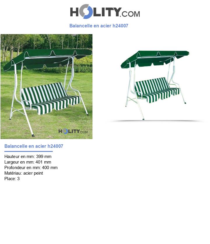 Balancelle en acier h24007
