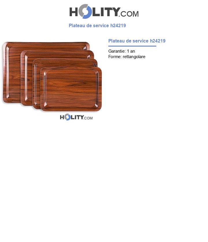 Plateau de service h24219