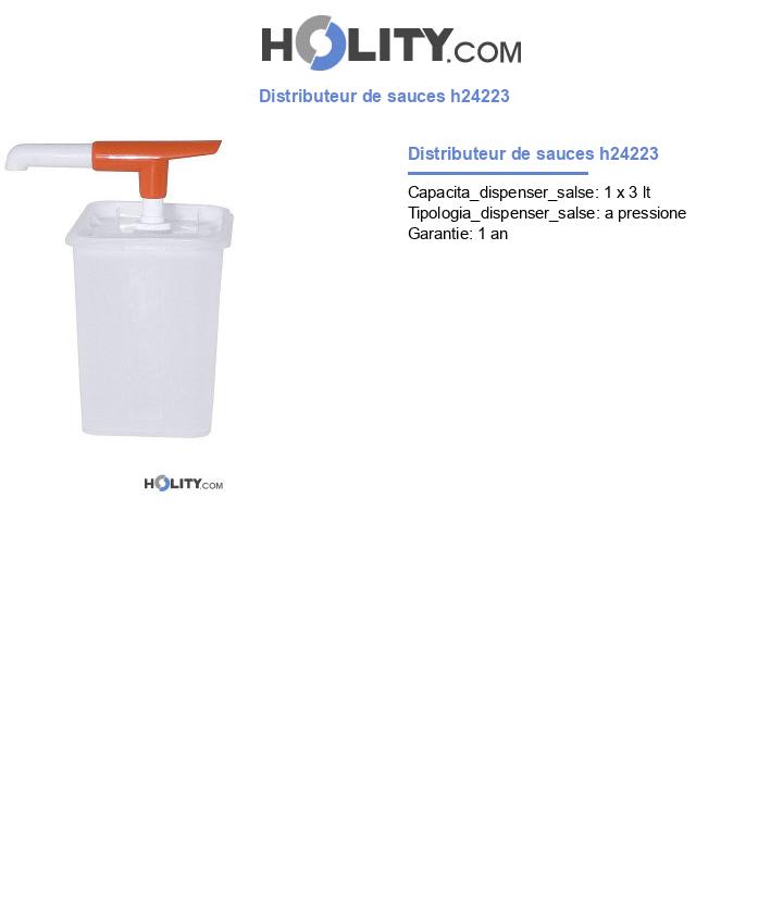 Distributeur de sauces h24223