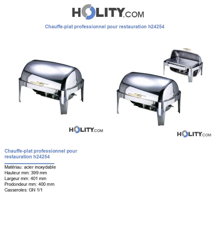 Chauffe-plat professionnel pour restauration h24254