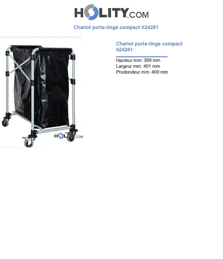 Chariot porte-linge compact h24261