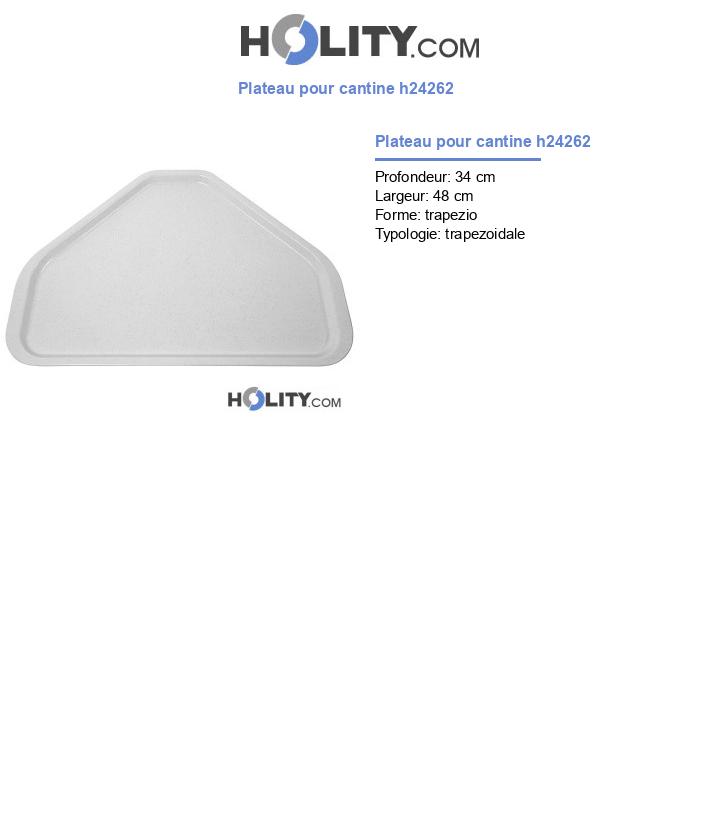 Plateau pour cantine h24262