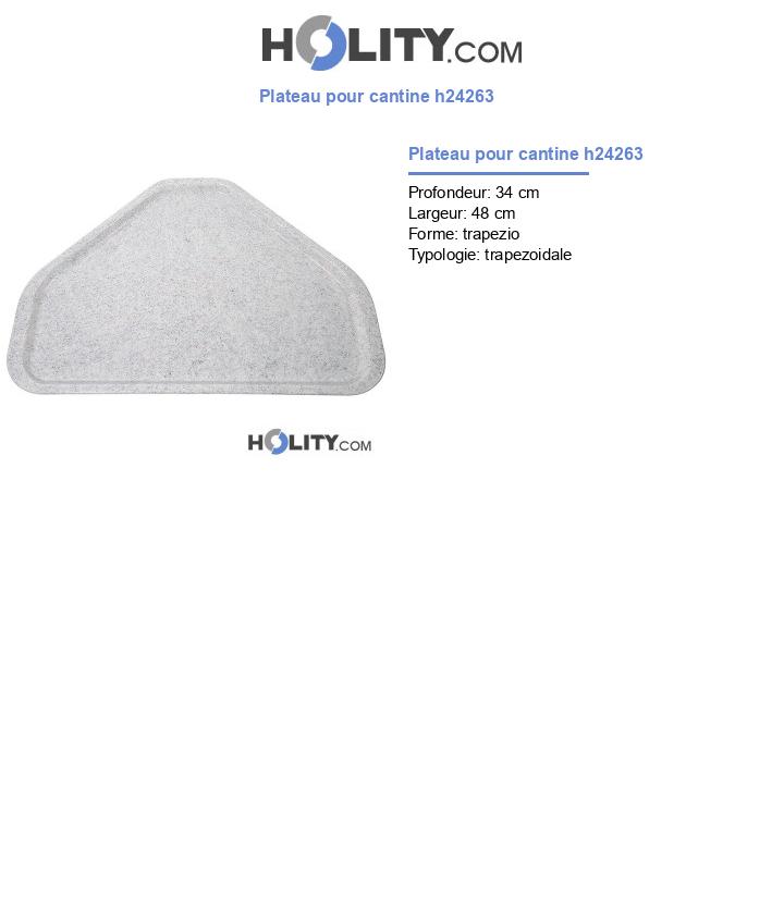 Plateau pour cantine h24263