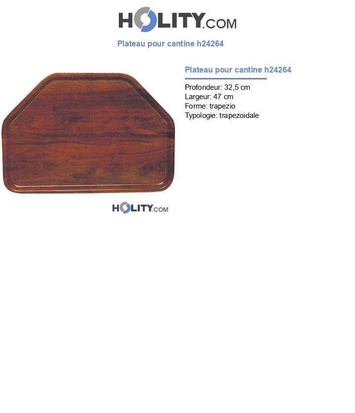 Plateau pour cantine h24264