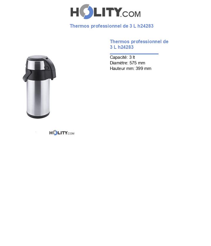 Thermos professionnel de 3 L h24283