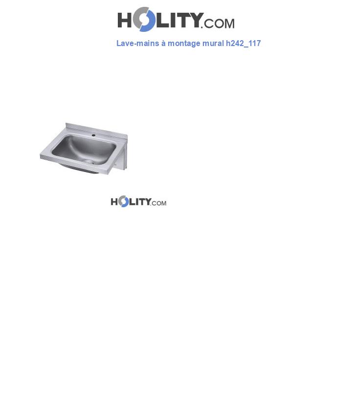 Lave-mains à montage mural h242_117