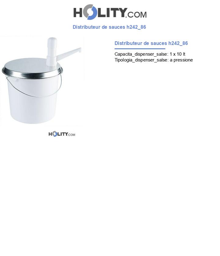 Distributeur de sauces h242_86