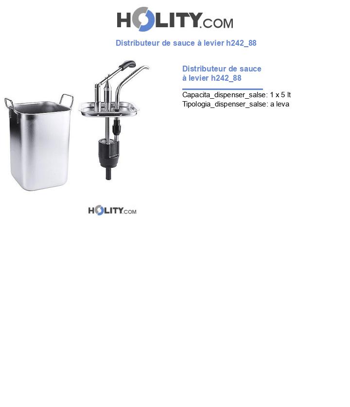 Distributeur de sauce à levier h242_88