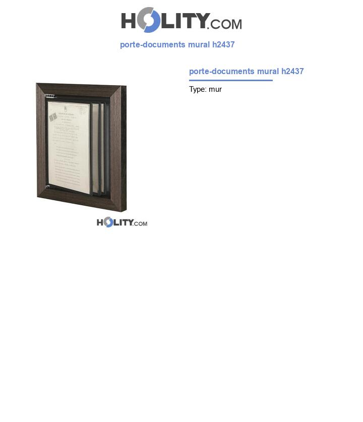 porte-documents mural h2437