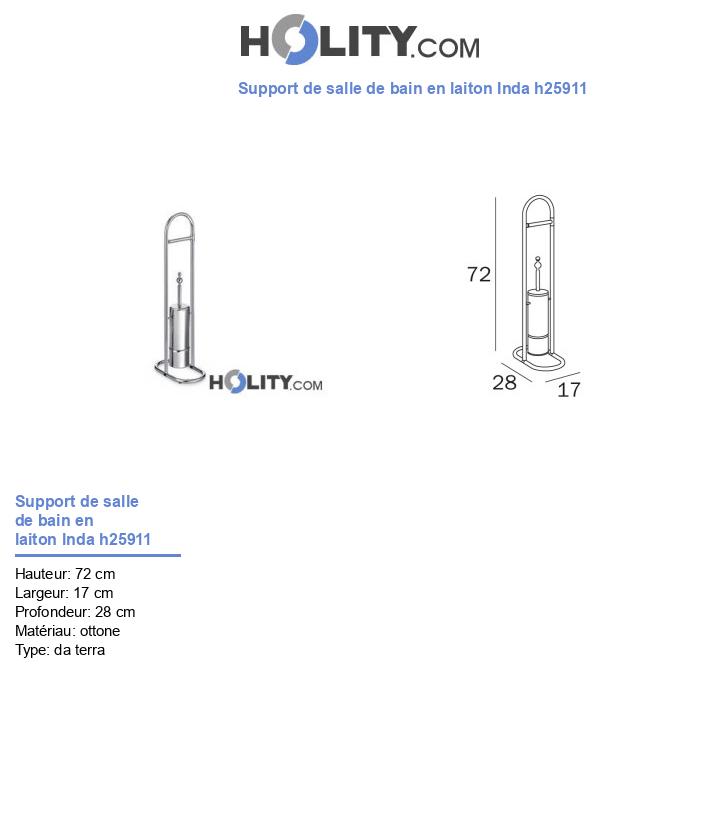 Support de salle de bain en laiton Inda h25911