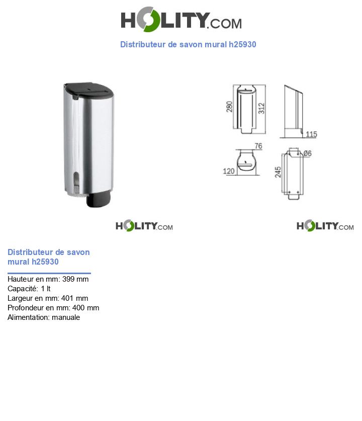 Distributeur de savon mural h25930