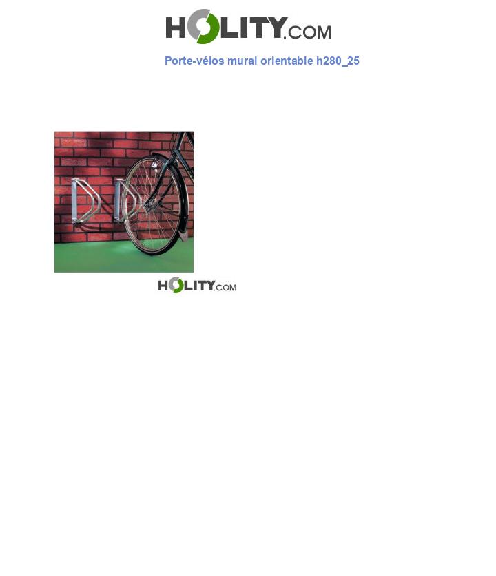 Porte-vélos mural orientable h280_25