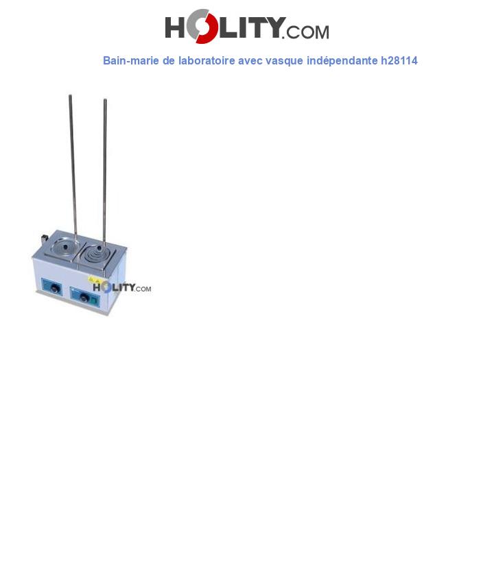 Bain-marie de laboratoire avec vasque indépendante h28114