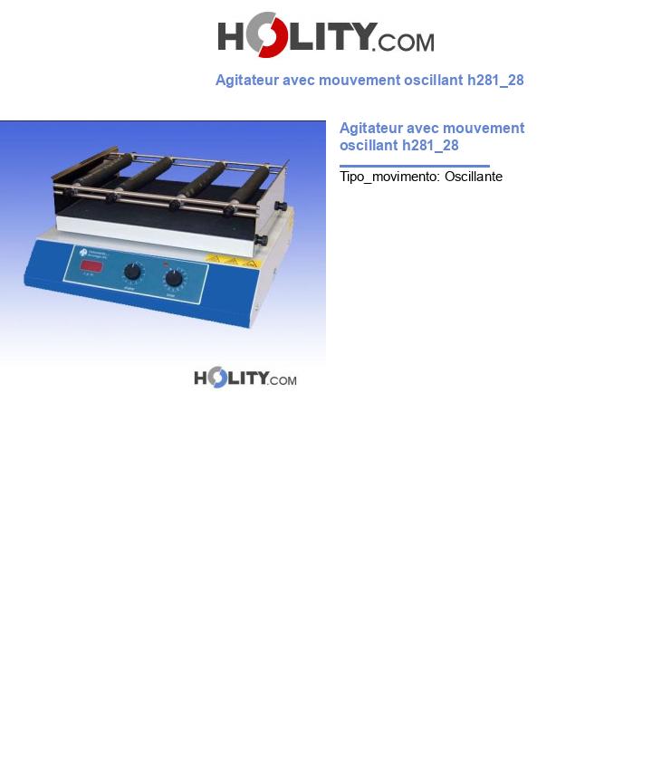 Agitateur avec mouvement oscillant h281_28