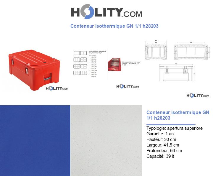 Conteneur isothermique GN 1/1 h28203