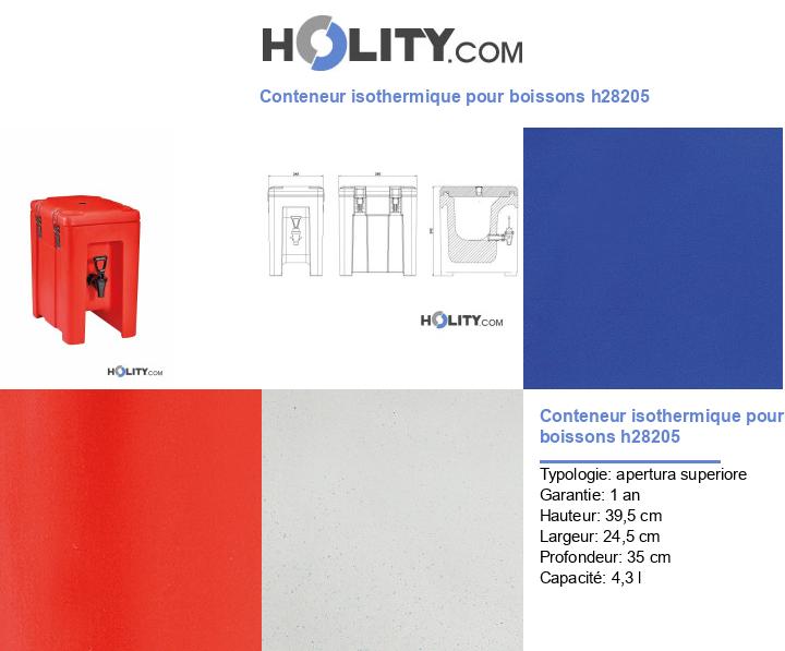 Conteneur isothermique pour boissons h28205