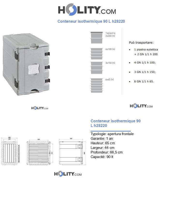 Conteneur isothermique 90 L h28220