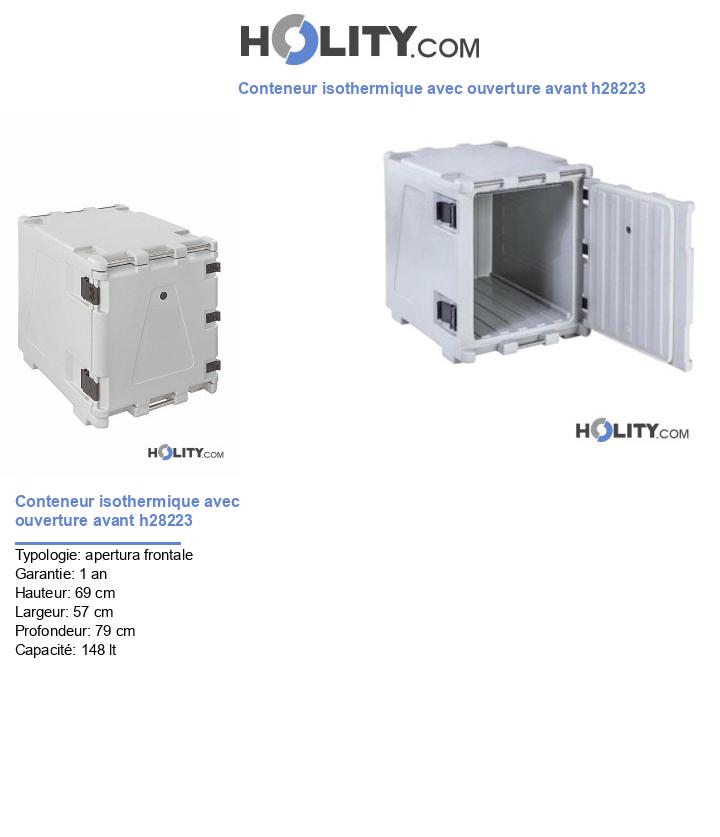 Conteneur isothermique avec ouverture avant h28223