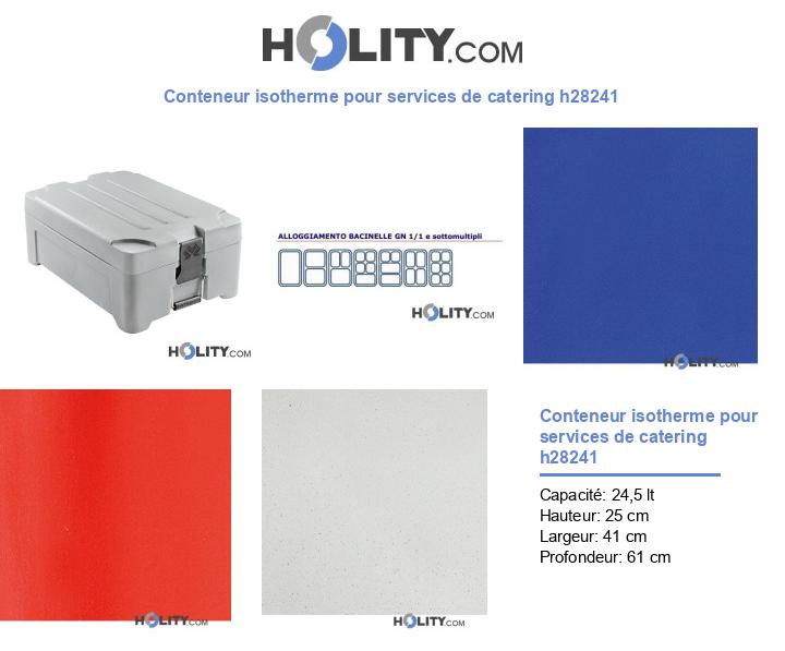 Conteneur isotherme pour services de catering h28241