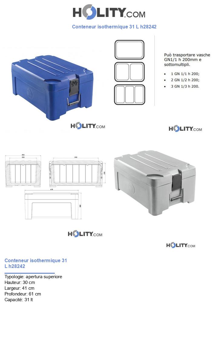 Conteneur isothermique 31 L h28242